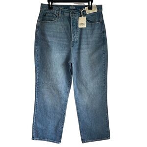 Ana High Rise Vintage Wide Leg Light Blue Denim Jeans Women Size 12